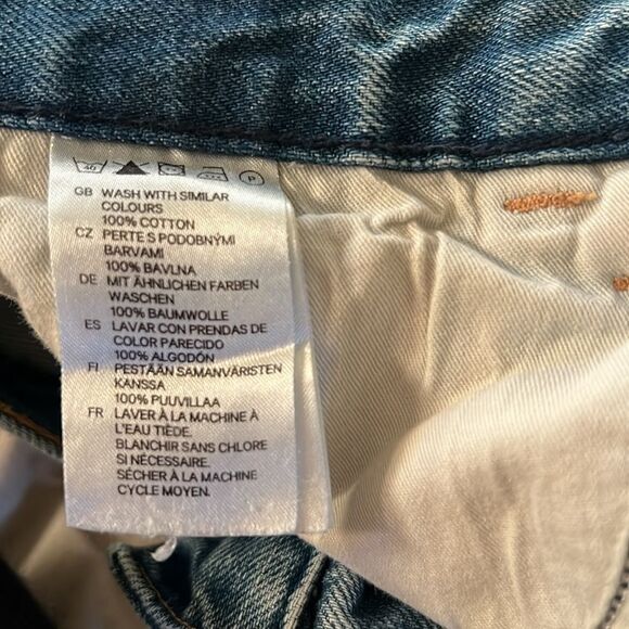 & Denim wide leg high button fly waist jeans - Picture 12 of 15